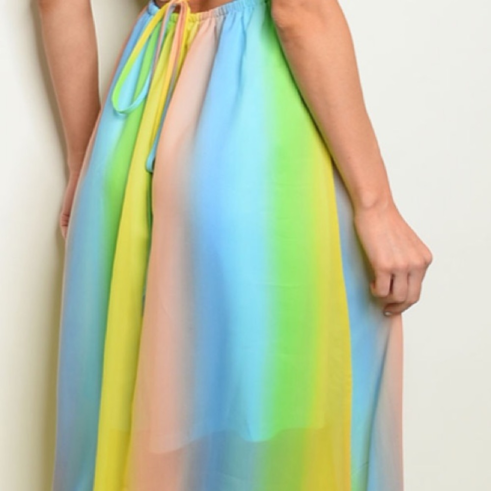 Ombré gradient rainbow color maxi dress, NEW! 🌈 - Picture 7 of 8